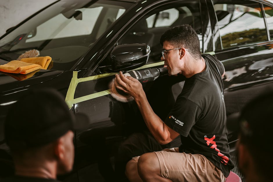 Applying wax and paint protection